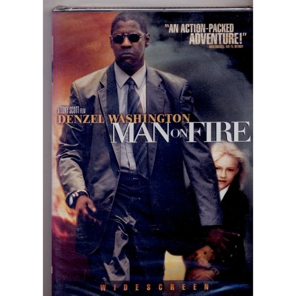 DENZEL WASHINGTON in MAN ON FIRE DVD "Action-packed adventure!" NEW - Picture 1 of 2